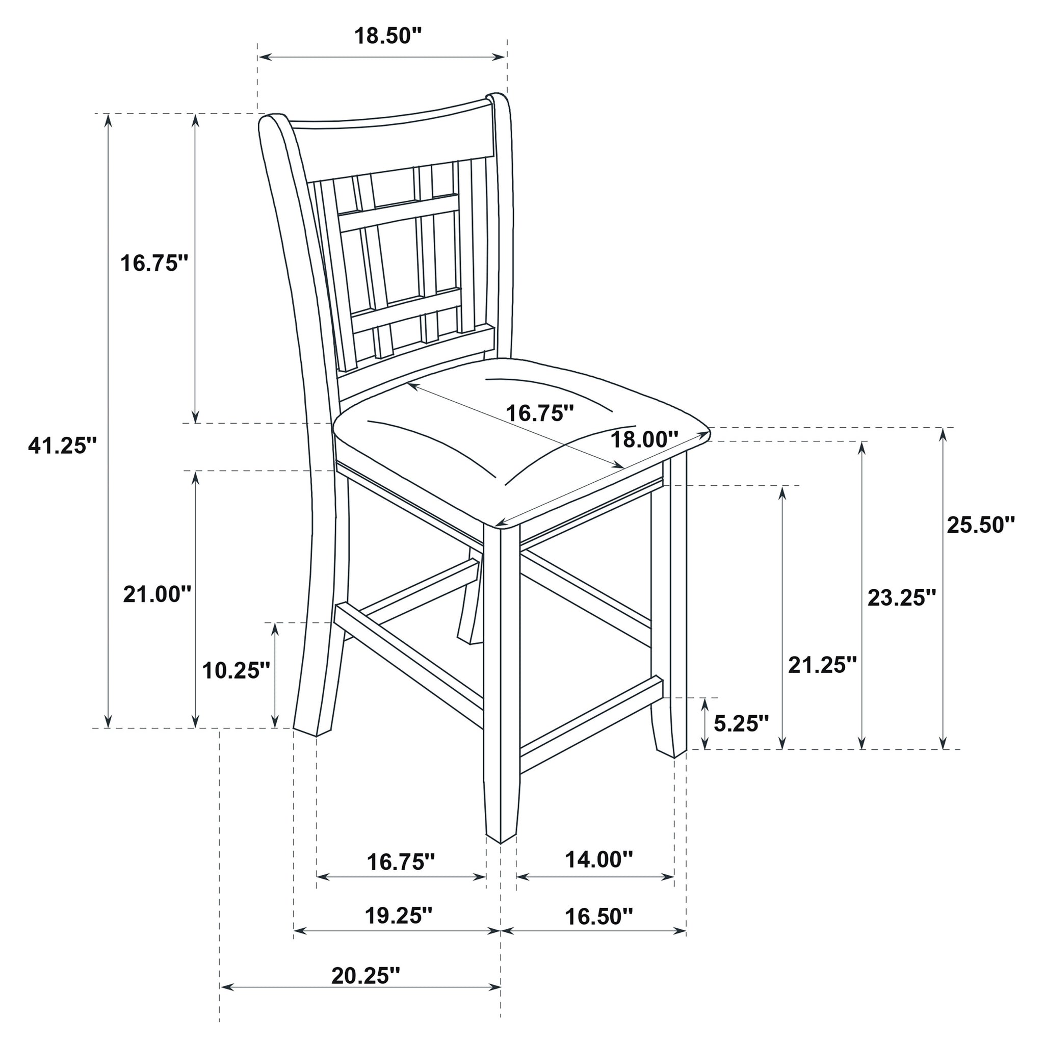 Lavon 5 Pc Counter Height Dining Sets