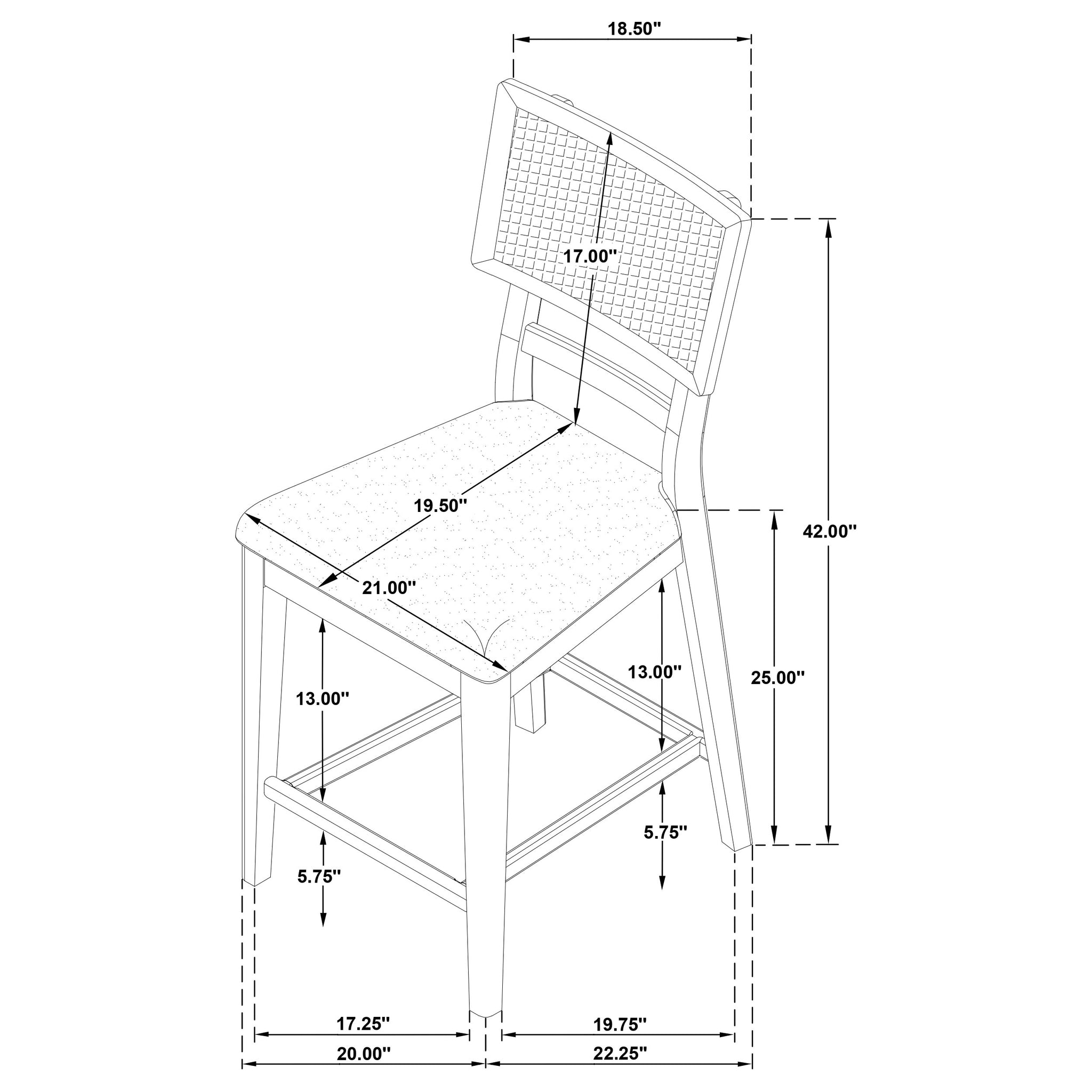 Kailani 8 Pc Counter Height Dining Set