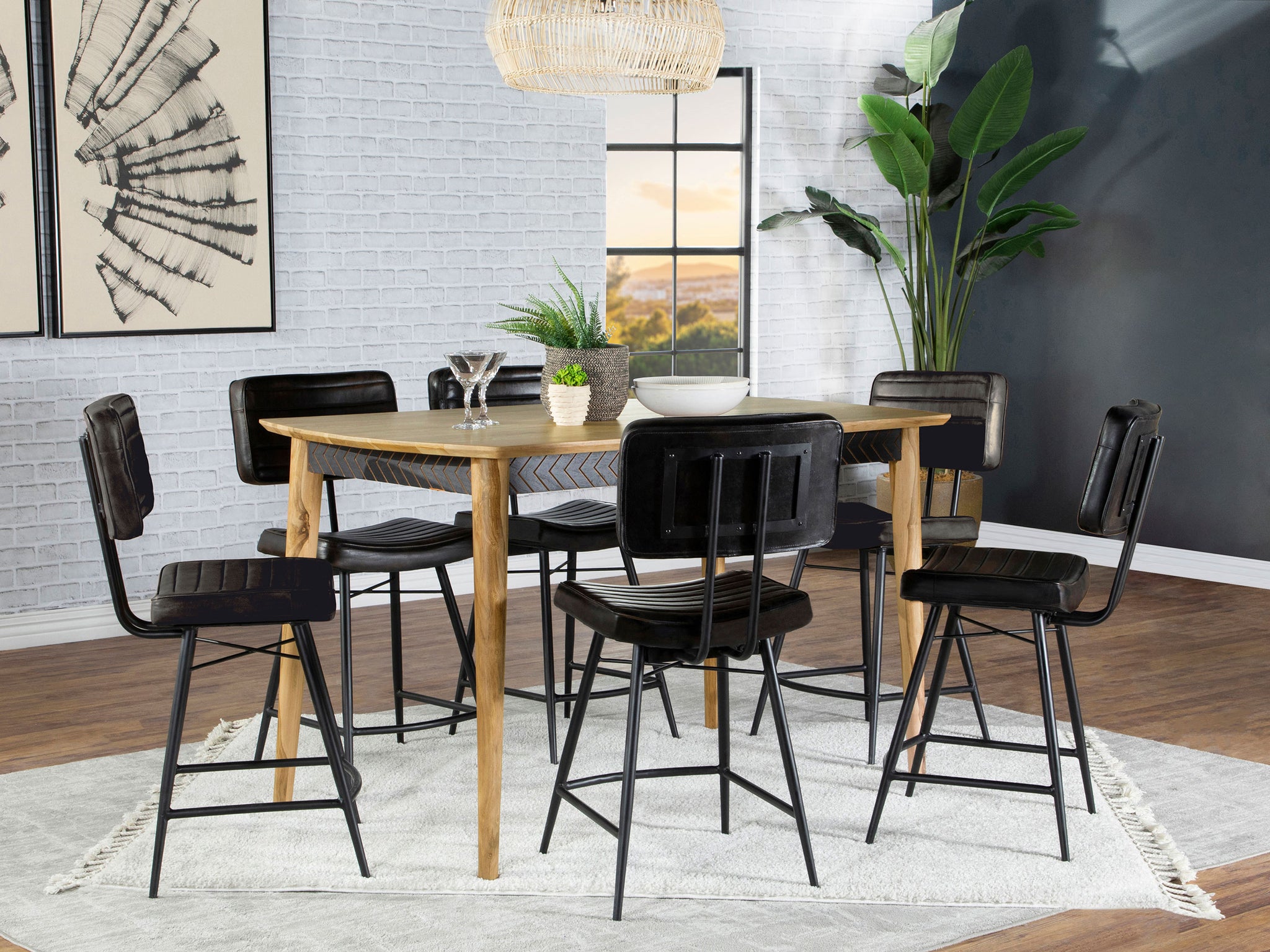 Partridge 7 Pc Counter Height Dining Set