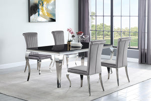 Carone 5-piece 81" Rectangular Dining Set