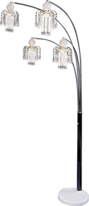 Maisel Floor Lamp with 4 Staggered Shades Black image