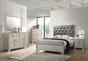 Salford 4-piece Queen Bedroom Set Metallic Sterling image