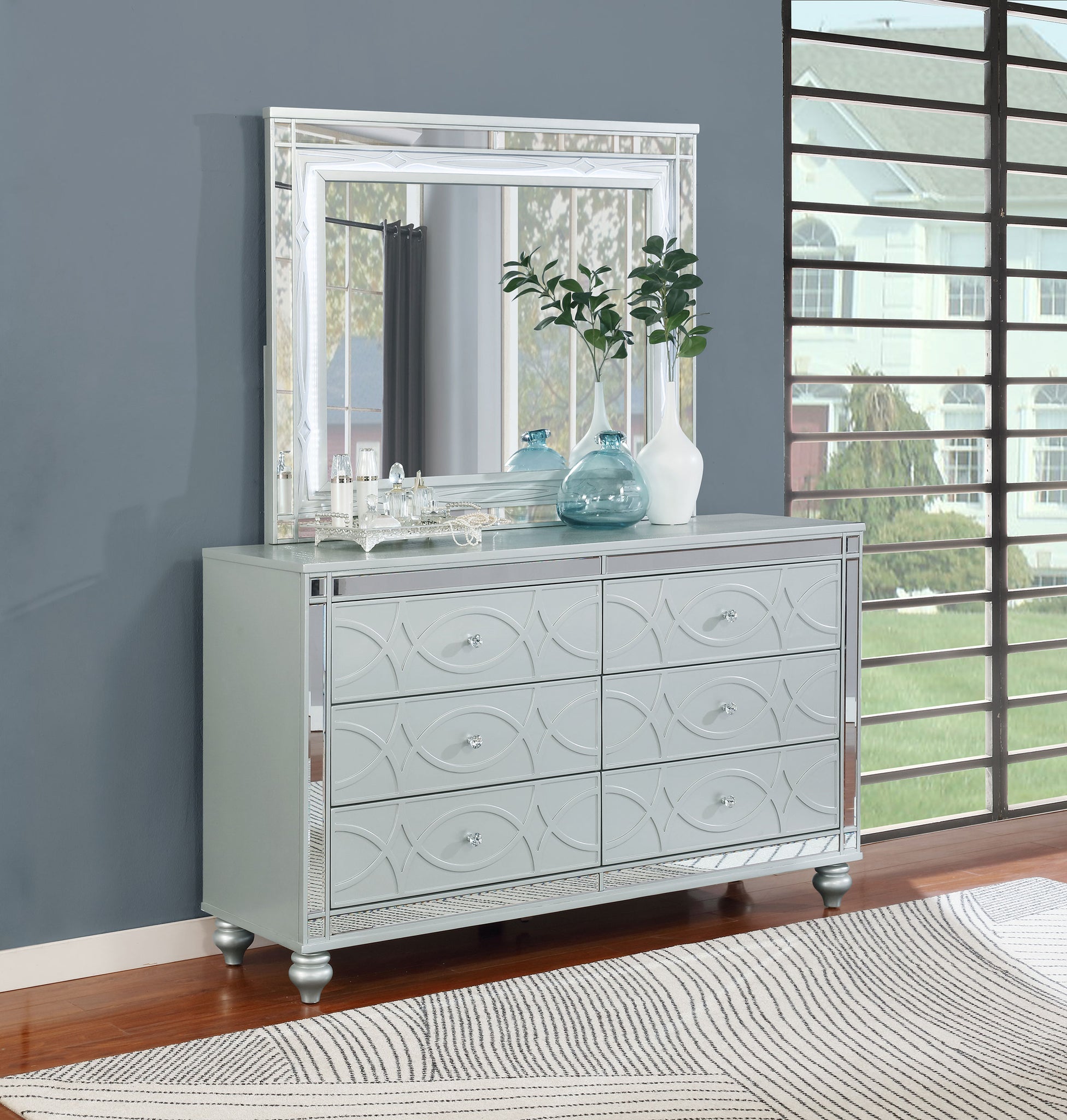 Gunnison Dresser With Mirror - Furnish 4 Less 98 (NY)*