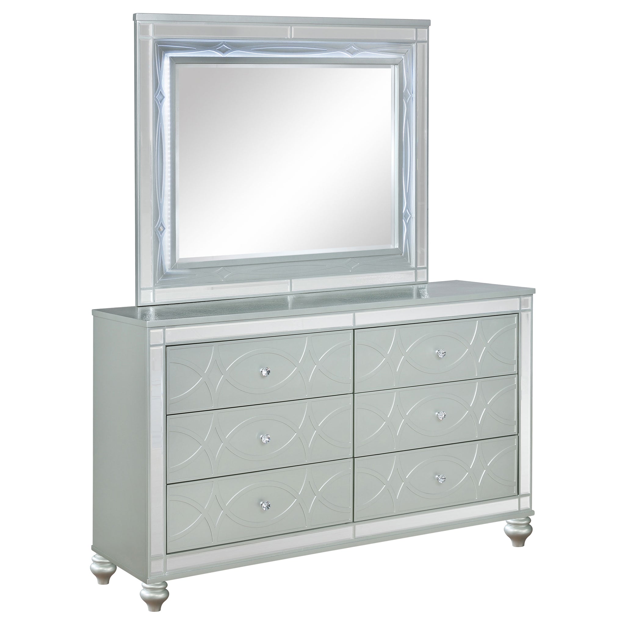 Gunnison Dresser With Mirror - Furnish 4 Less 98 (NY)*
