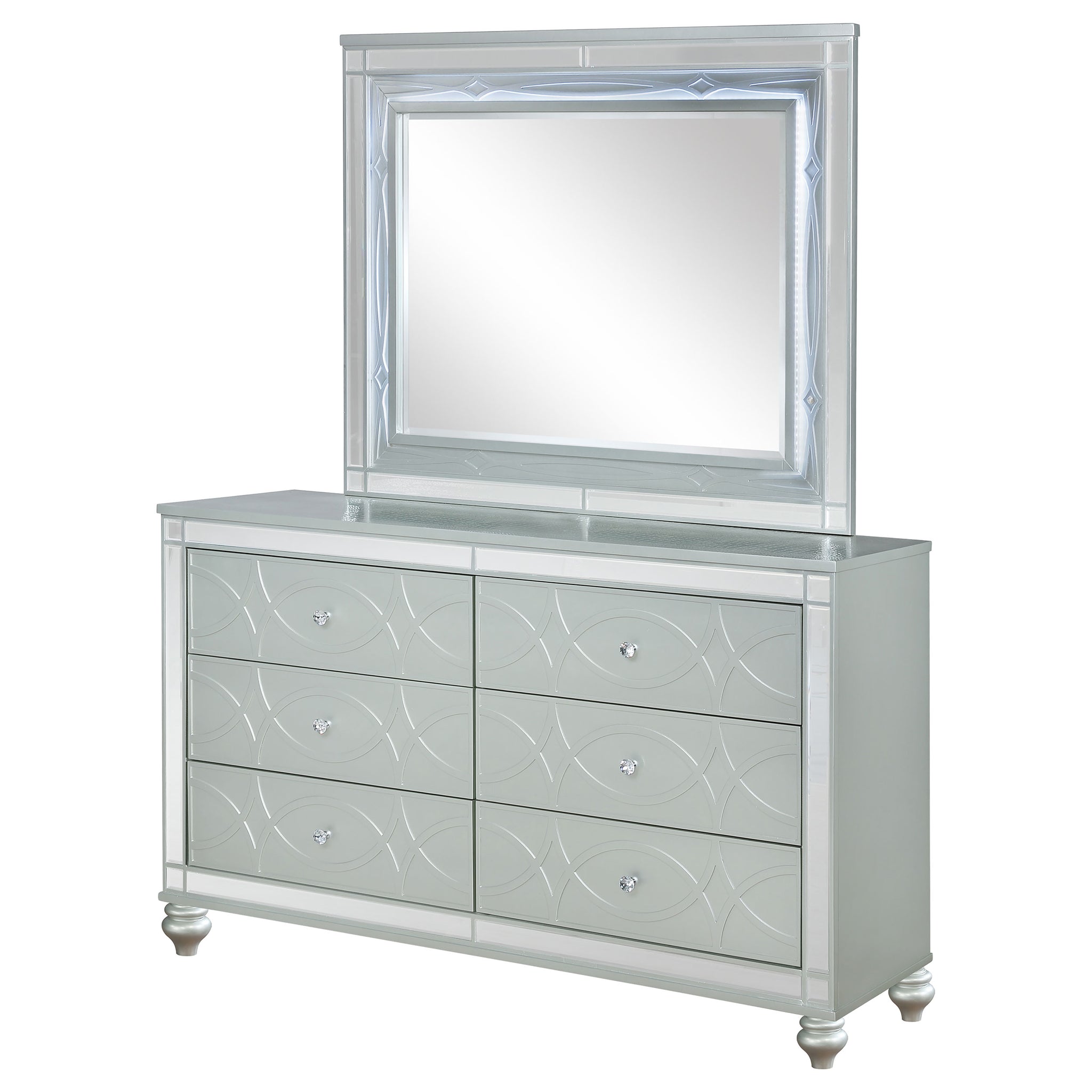 Gunnison Dresser With Mirror - Furnish 4 Less 98 (NY)*
