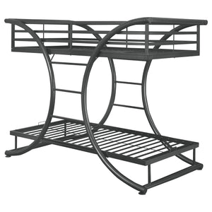 Stephan Twin Over Twin Bunk Bed Gunmetal image