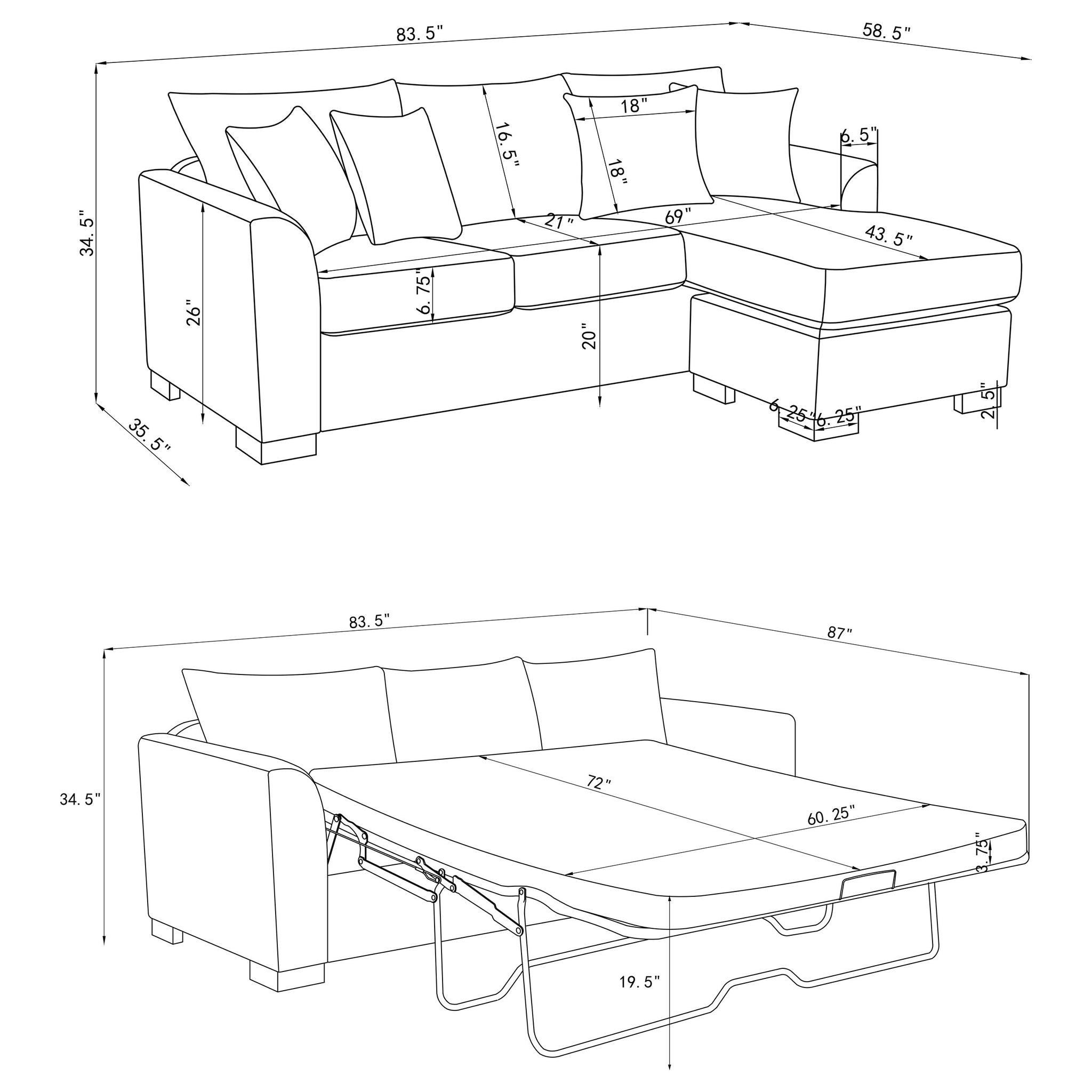 Storey Sleeper Sectionals