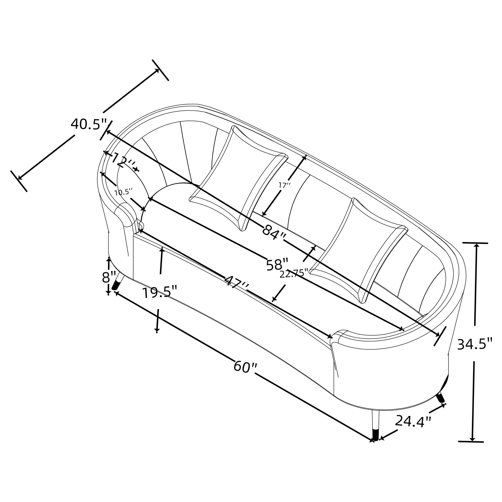 Ellorie Stationary Loveseat