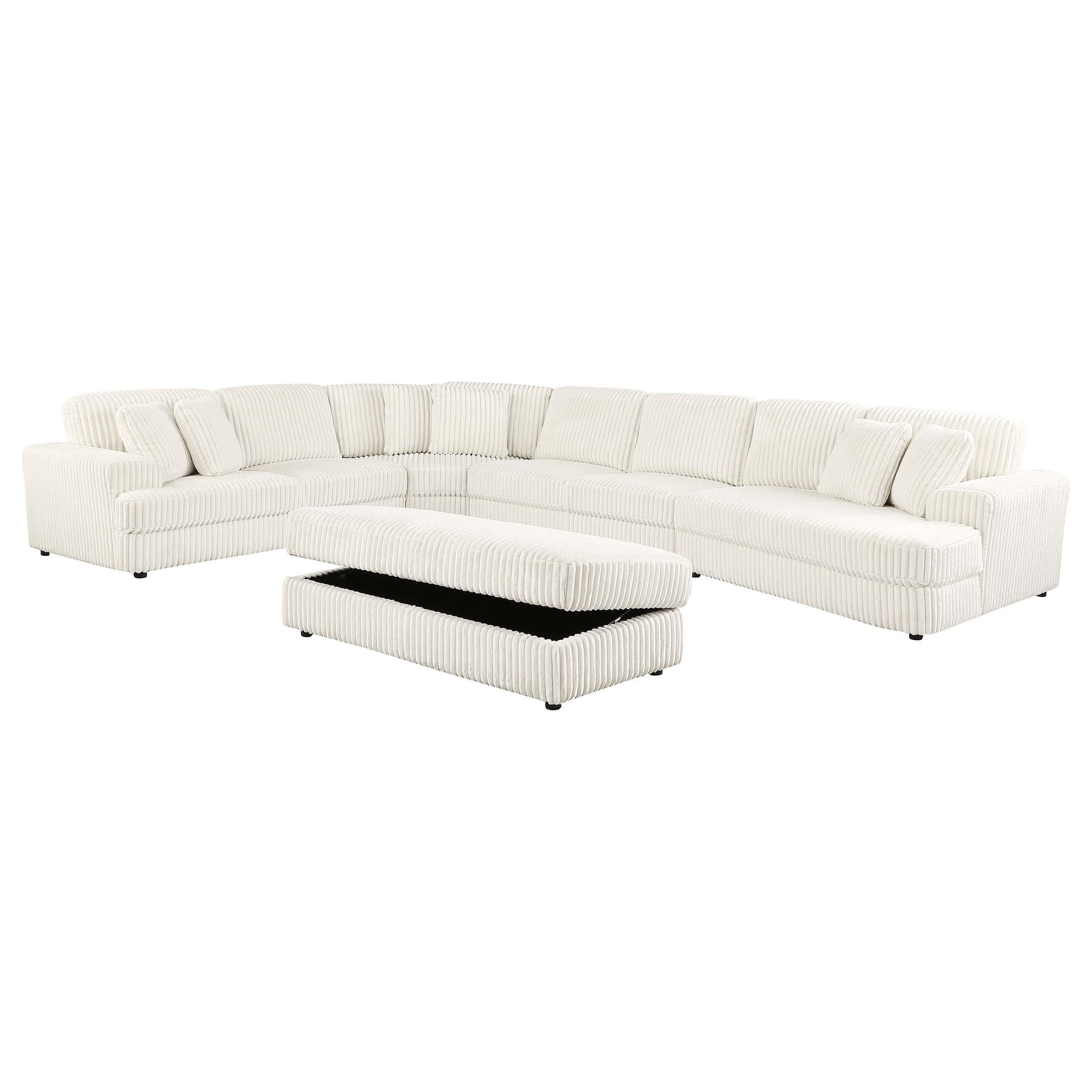 Emberson Upholstered Modular Sectional Sofa Ivory