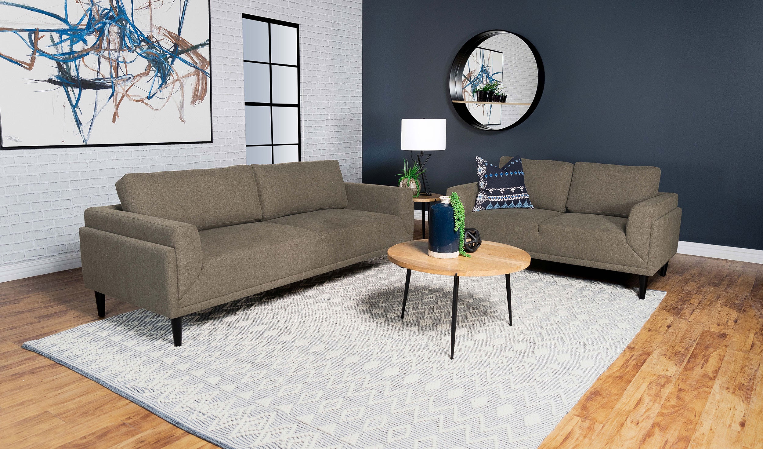 Rilynn Upholstered Track Arms Sofa Set image