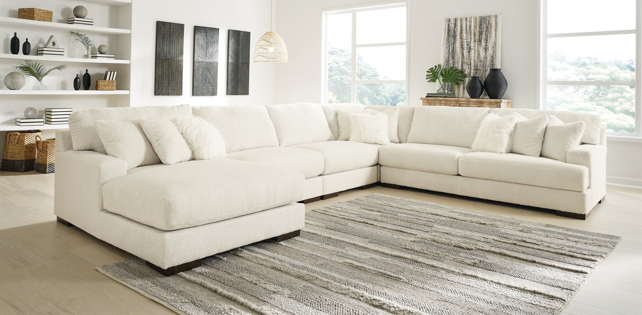 Zada 5-Piece Sectional with Chaise - Furnish 4 Less 98 (NY)*