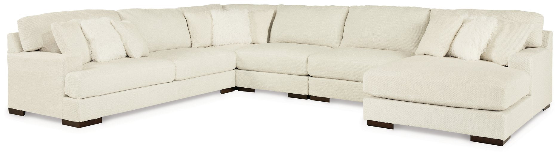 Zada 5-Piece Sectional with Chaise - Furnish 4 Less 98 (NY)*