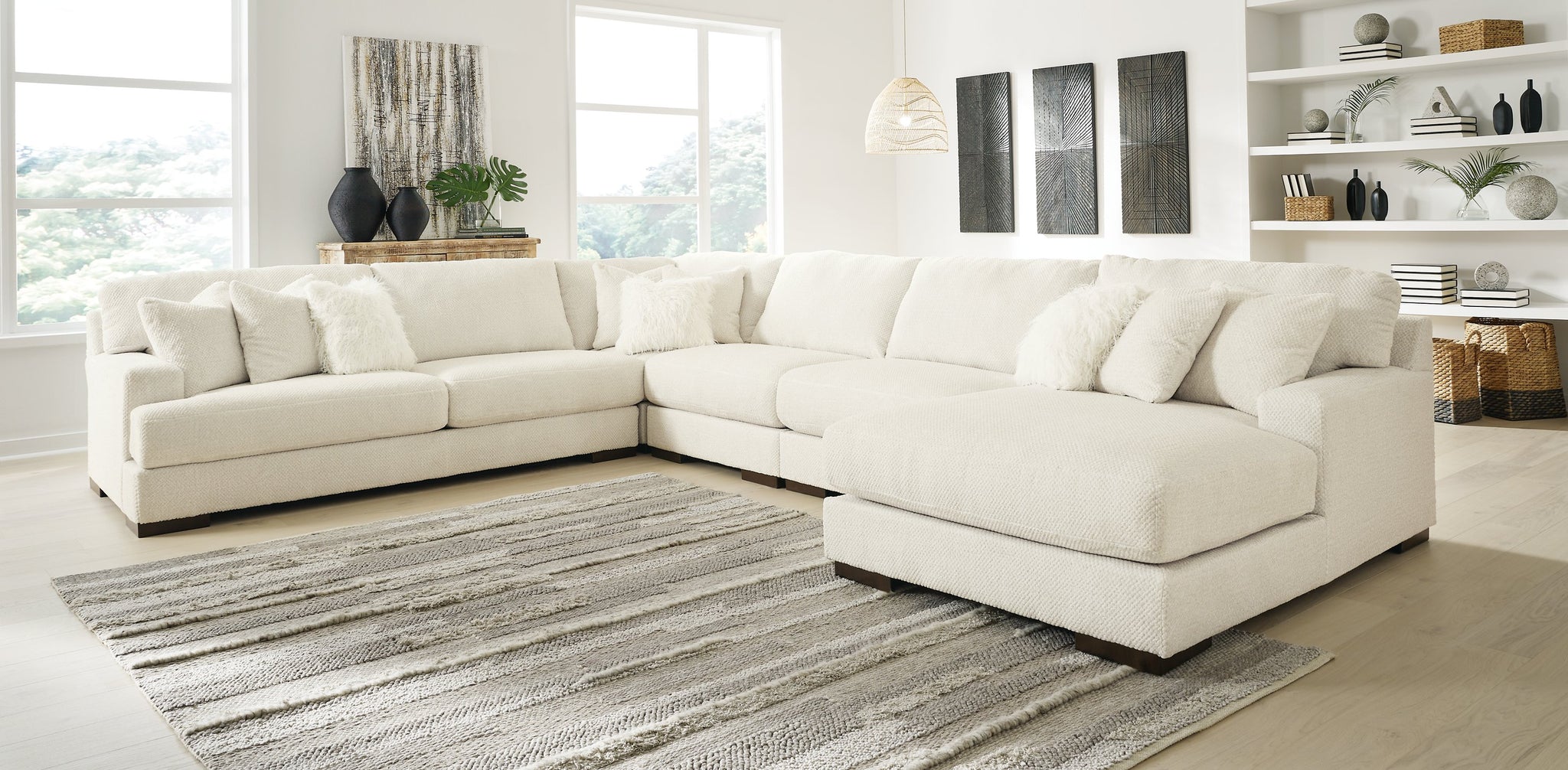 Zada 5-Piece Sectional with Chaise - Furnish 4 Less 98 (NY)*