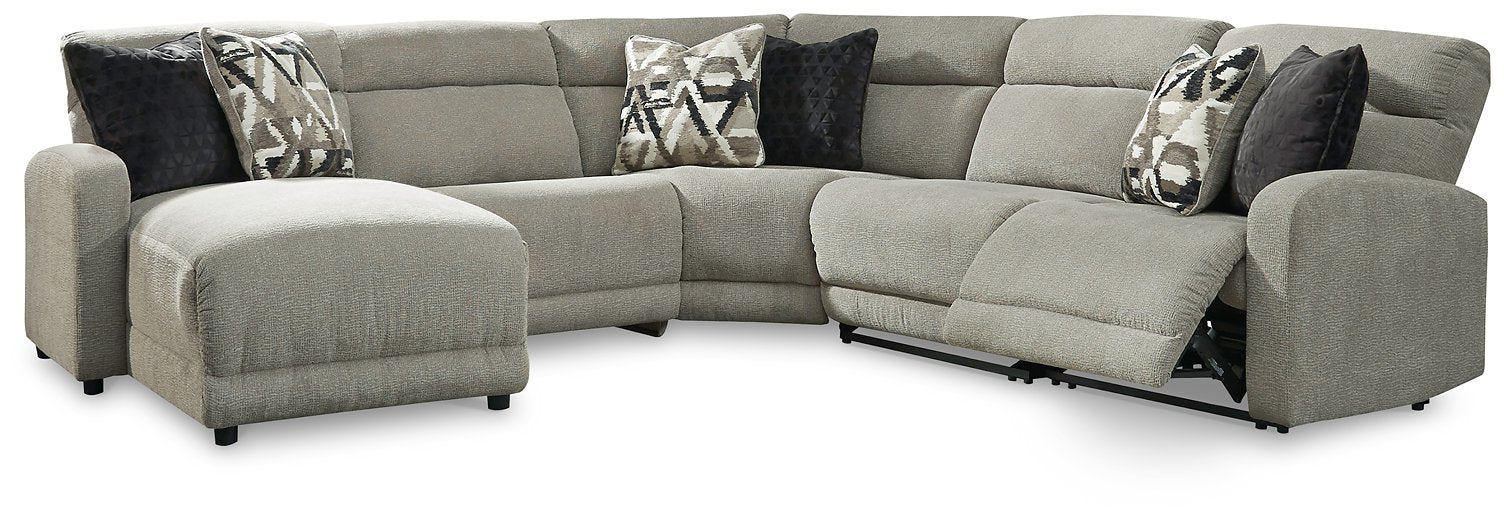 Colleyville 5-Piece Power Reclining Sectional with Chaise - Furnish 4 Less 98 (NY)*