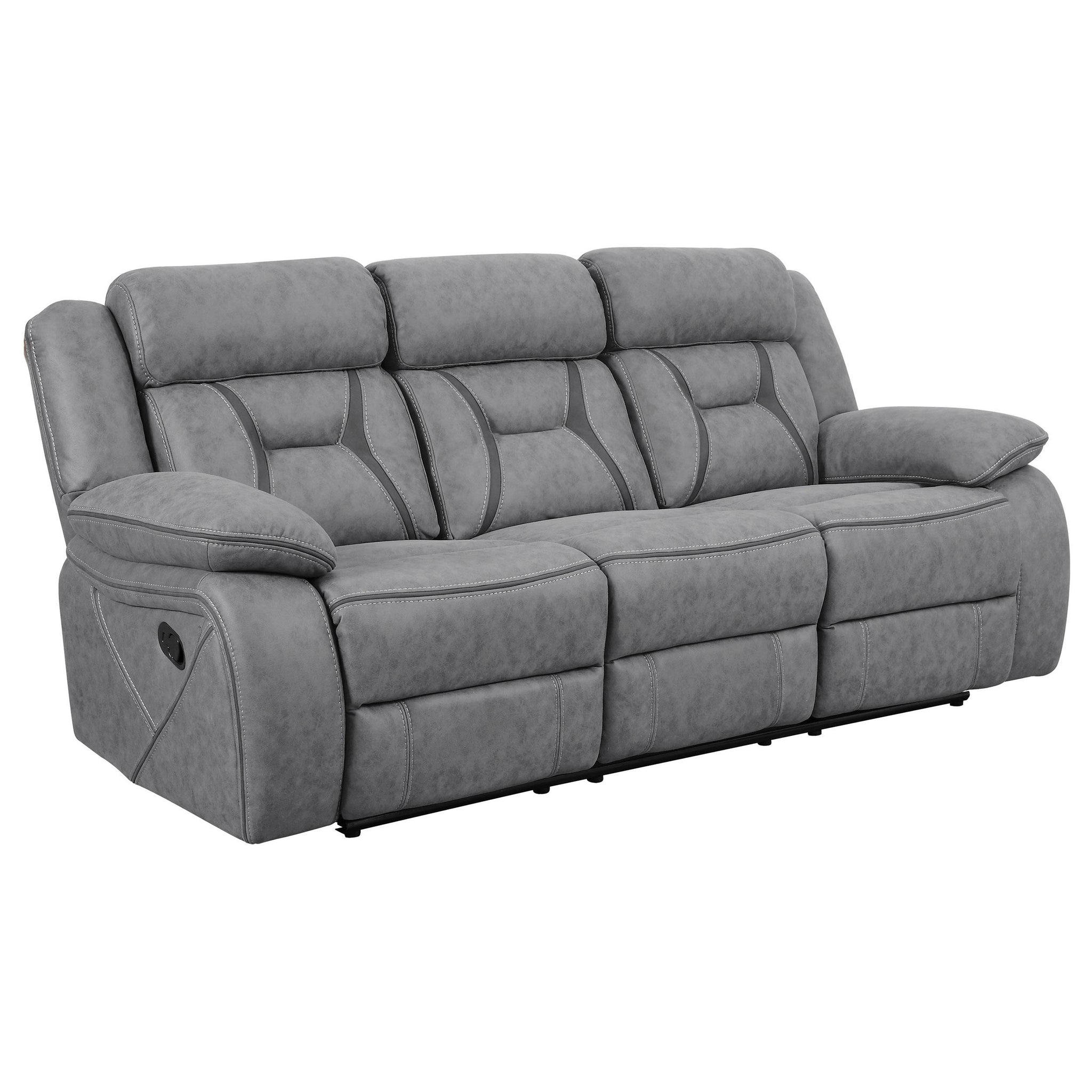 Higgins Pillow Top Arm Upholstered Motion Sofa Grey image