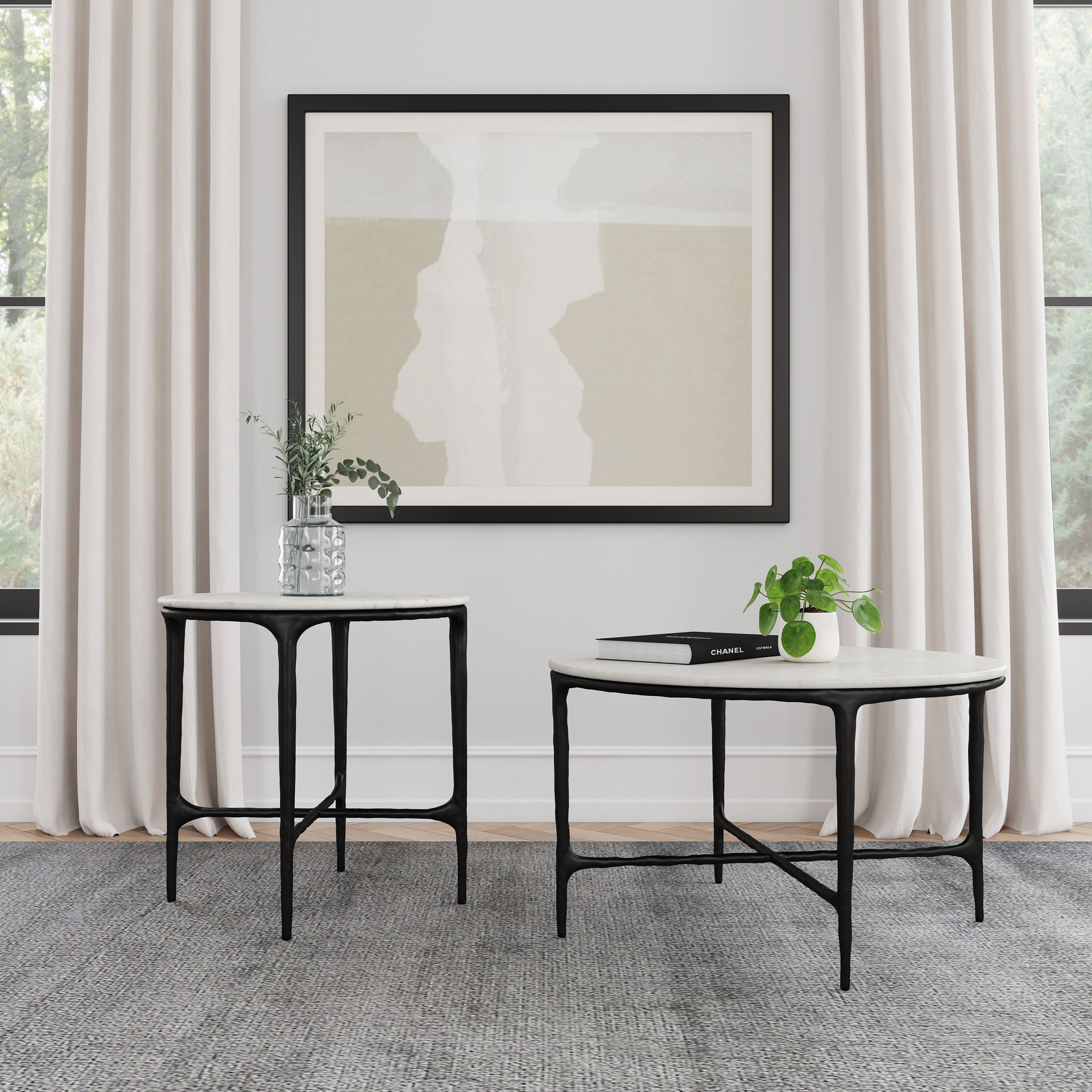 Hermas End & Side Tables