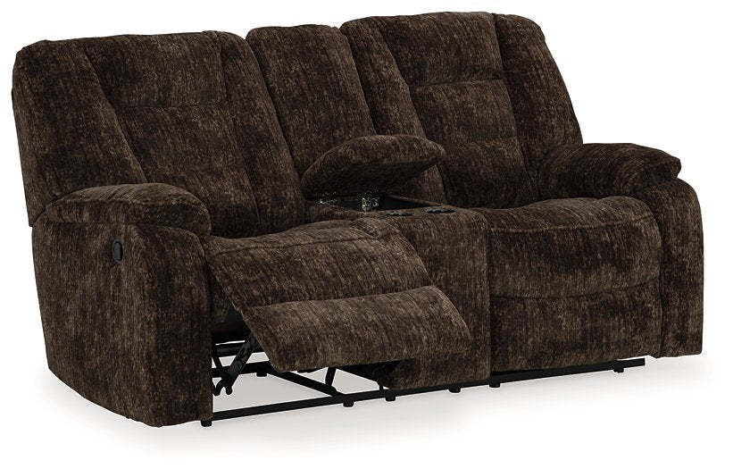 Soundwave Reclining Loveseat with Console - Furnish 4 Less 98 (NY)*