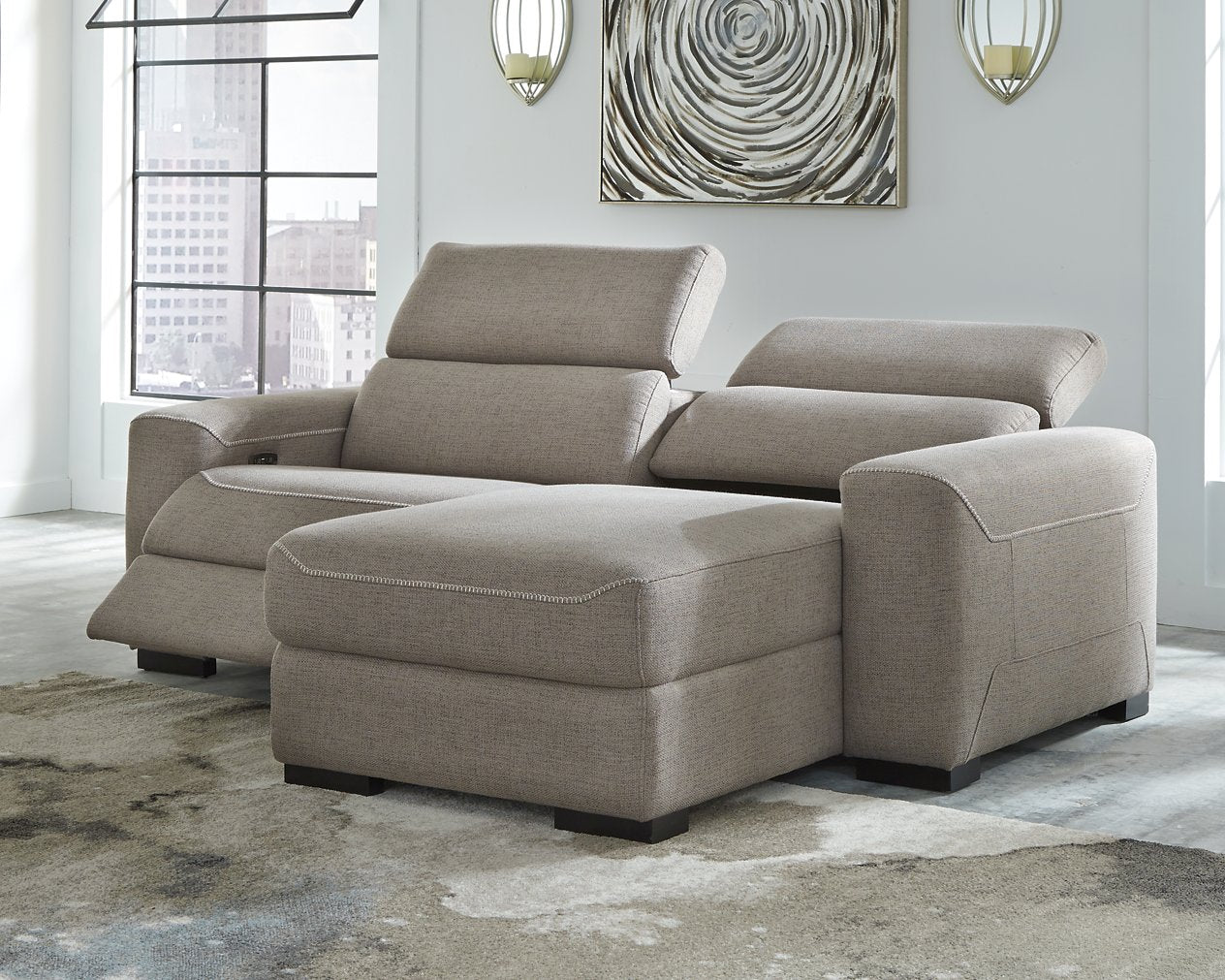 Mabton 2-Piece Power Reclining Sectional with Chaise