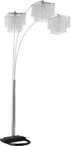 Miriam Crystal Drop Shade Floor Lamp Chrome image