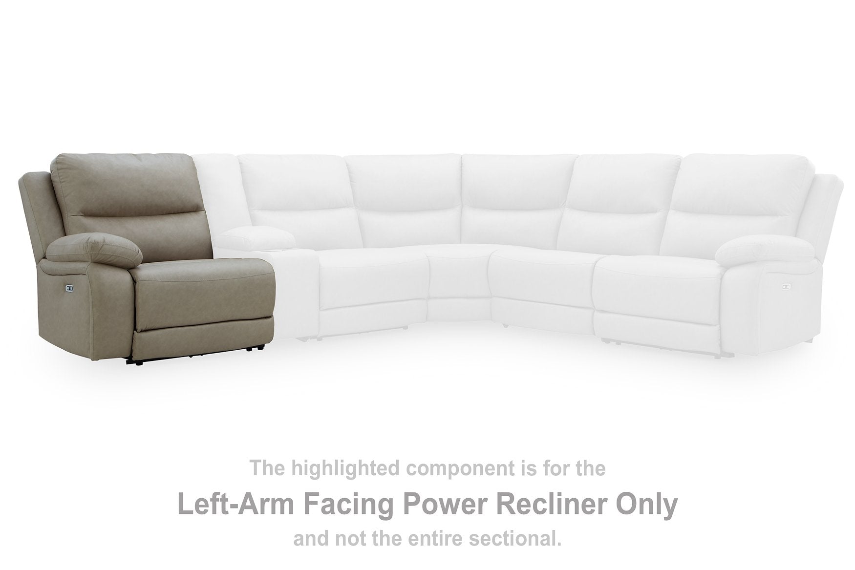 Narwhal Place Reclining Sectional with Storage Console