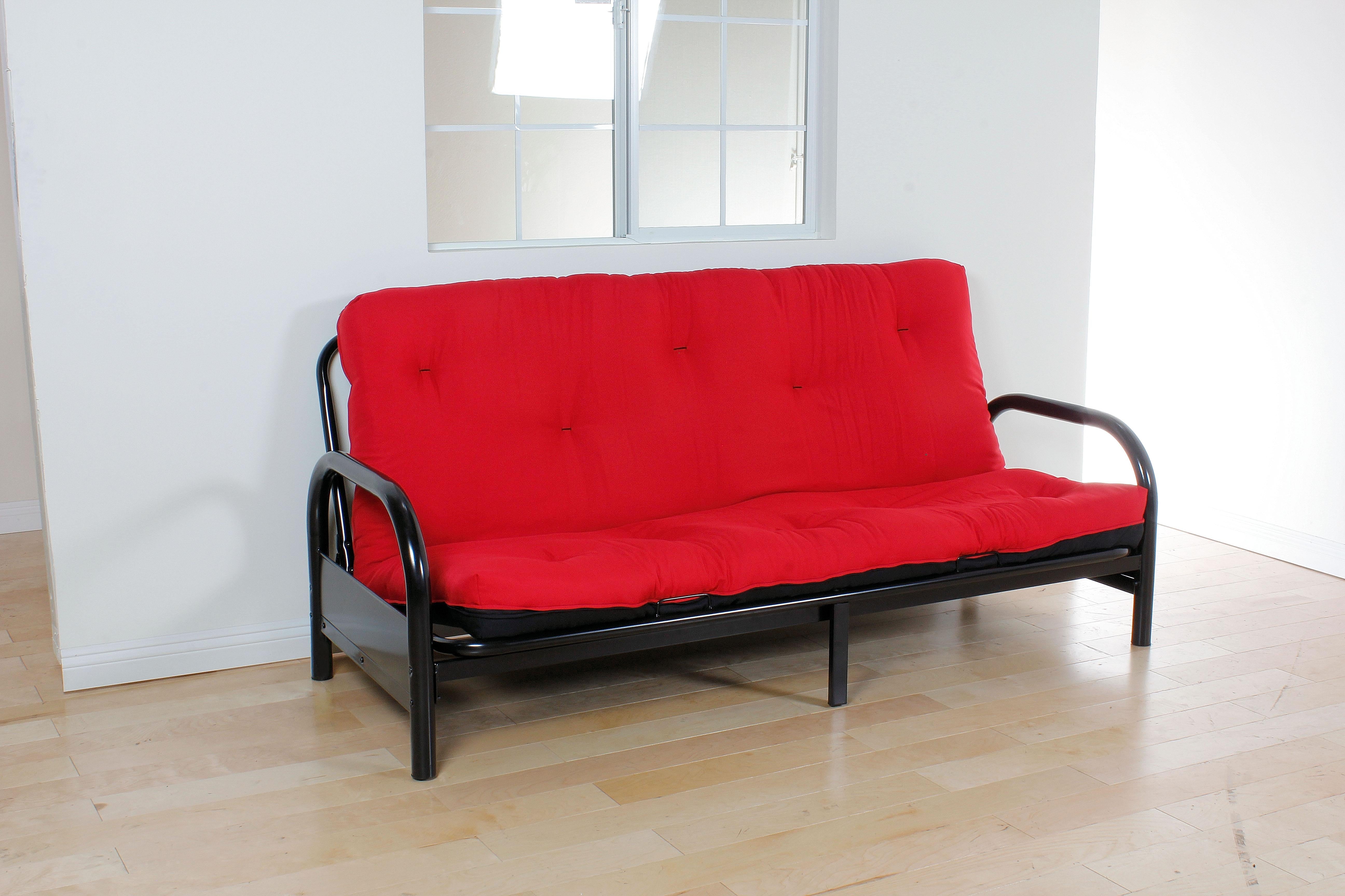 Nabila Red & Black Full Futon Mattress, 6