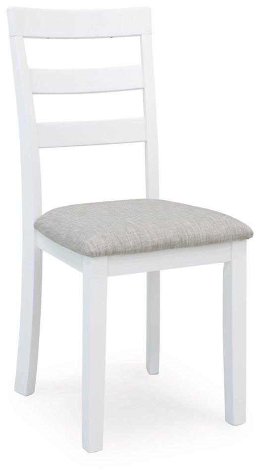 Stonehollow White/Gray Dining Table and Chairs with Bench (Set of 6) - Furnish 4 Less 98 (NY)*