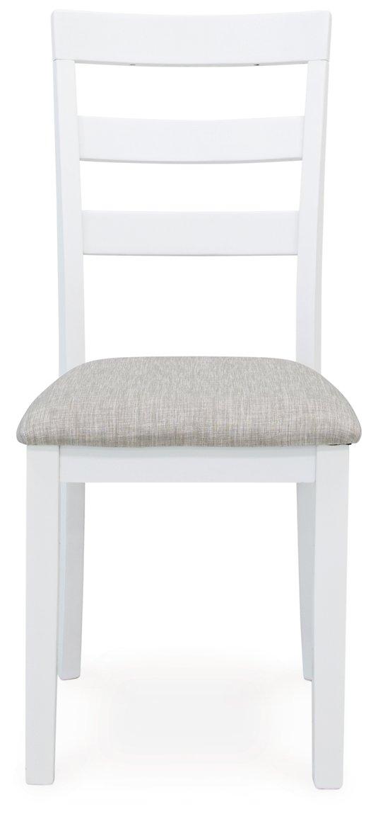 Stonehollow White/Gray Dining Table and Chairs with Bench (Set of 6) - Furnish 4 Less 98 (NY)*