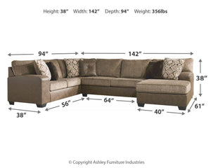 Abalone - Sectional - Furnish 4 Less 98 (NY)*