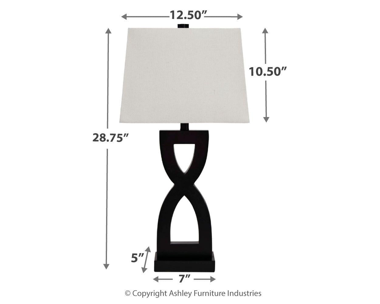 Amasai - Poly Table Lamp (2/cn) - Furnish 4 Less 98 (NY)*