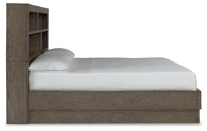 Anibecca Weathered Gray King Bookcase Bed - Furnish 4 Less 98 (NY)*