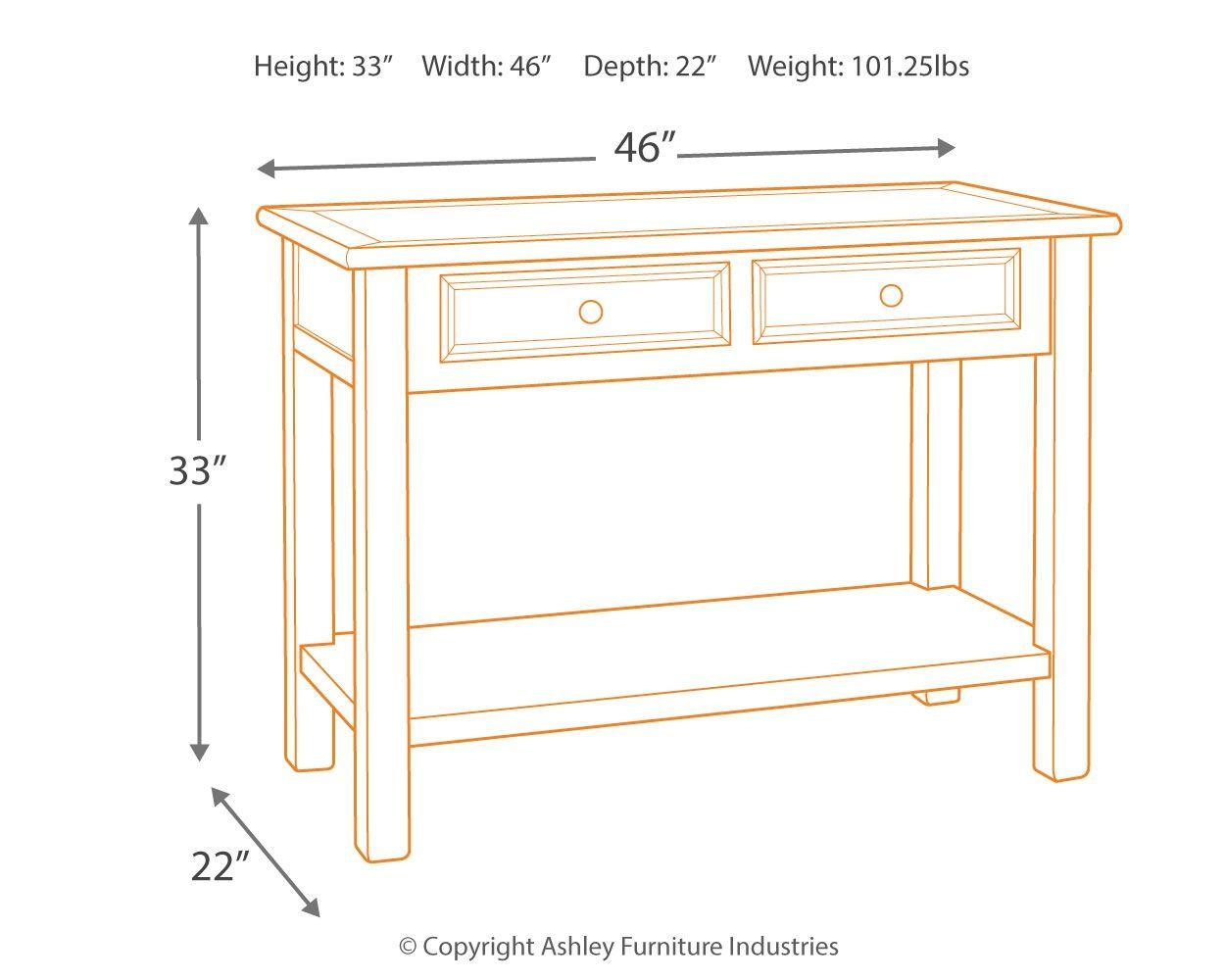 Bolanburg - Sofa Table - Furnish 4 Less 98 (NY)*