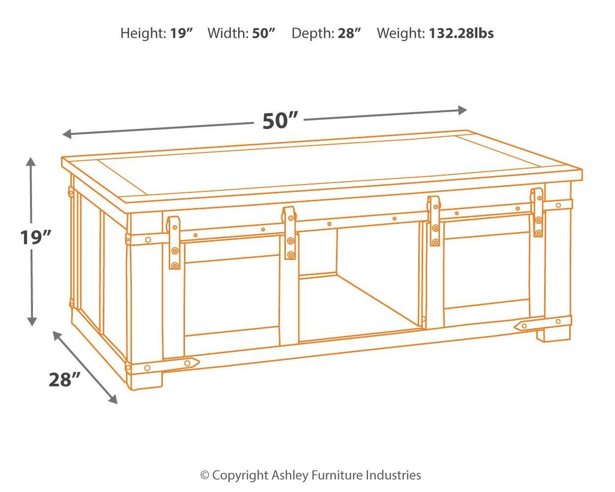 Budmore - Rectangular Cocktail Table