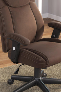 Corbindale Brown/Black Home Office Chair - Furnish 4 Less 98 (NY)*