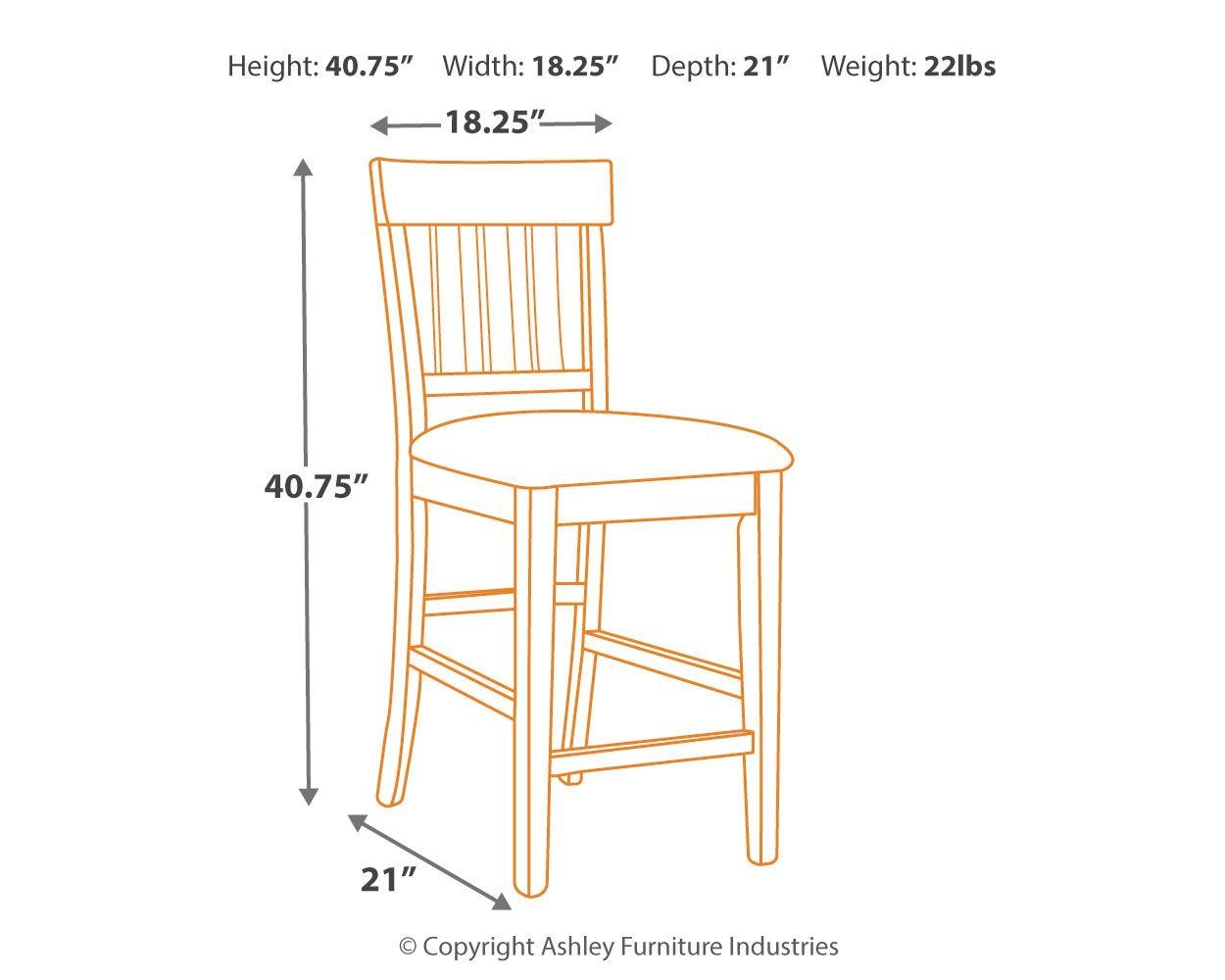 Haddigan - Upholstered Barstool (2/cn)