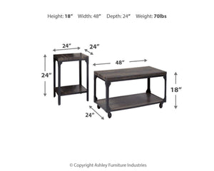 Jandoree - Occasional Table Set (3/cn)