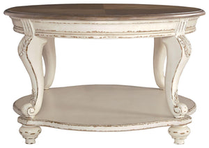 Realyn - Oval Cocktail Table - Furnish 4 Less 98 (NY)*