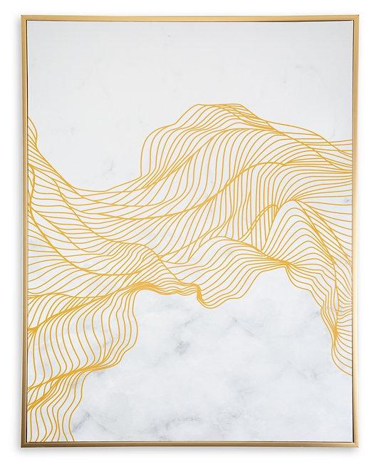 Richburgh White/Gold Finish Wall Art - Furnish 4 Less 98 (NY)*