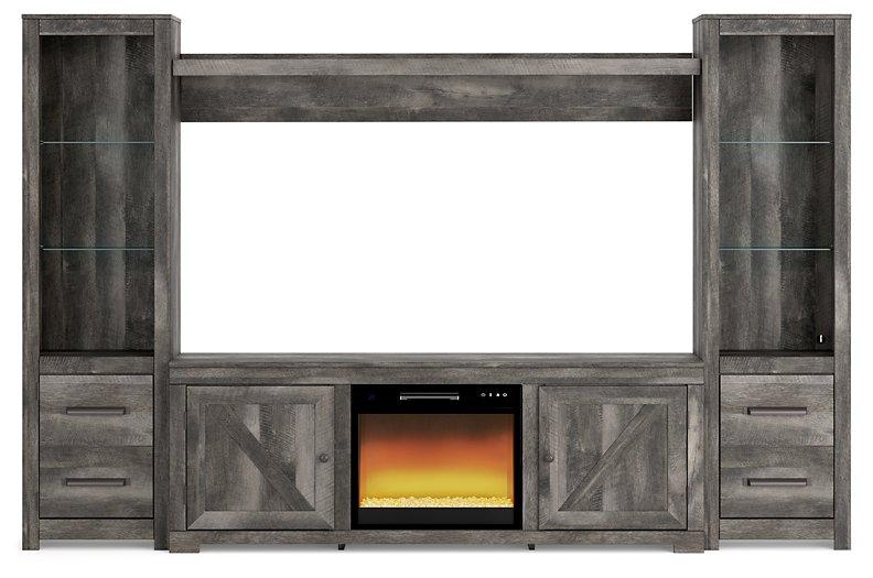 Wynnlow 4-Piece Entertainment Center with Electric Fireplace - Furnish 4 Less 98 (NY)*