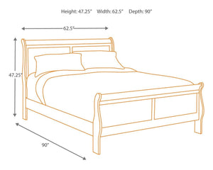 Alisdair - Sleigh Bed - Furnish 4 Less 98 (NY)*