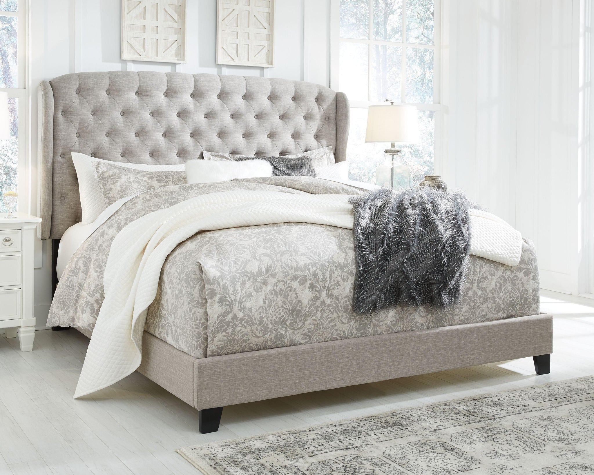 Jerary - Upholstered Bed - Furnish 4 Less 98 (NY)*