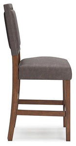 Benmara Grayish Brown/Brown Counter Height Bar Stool