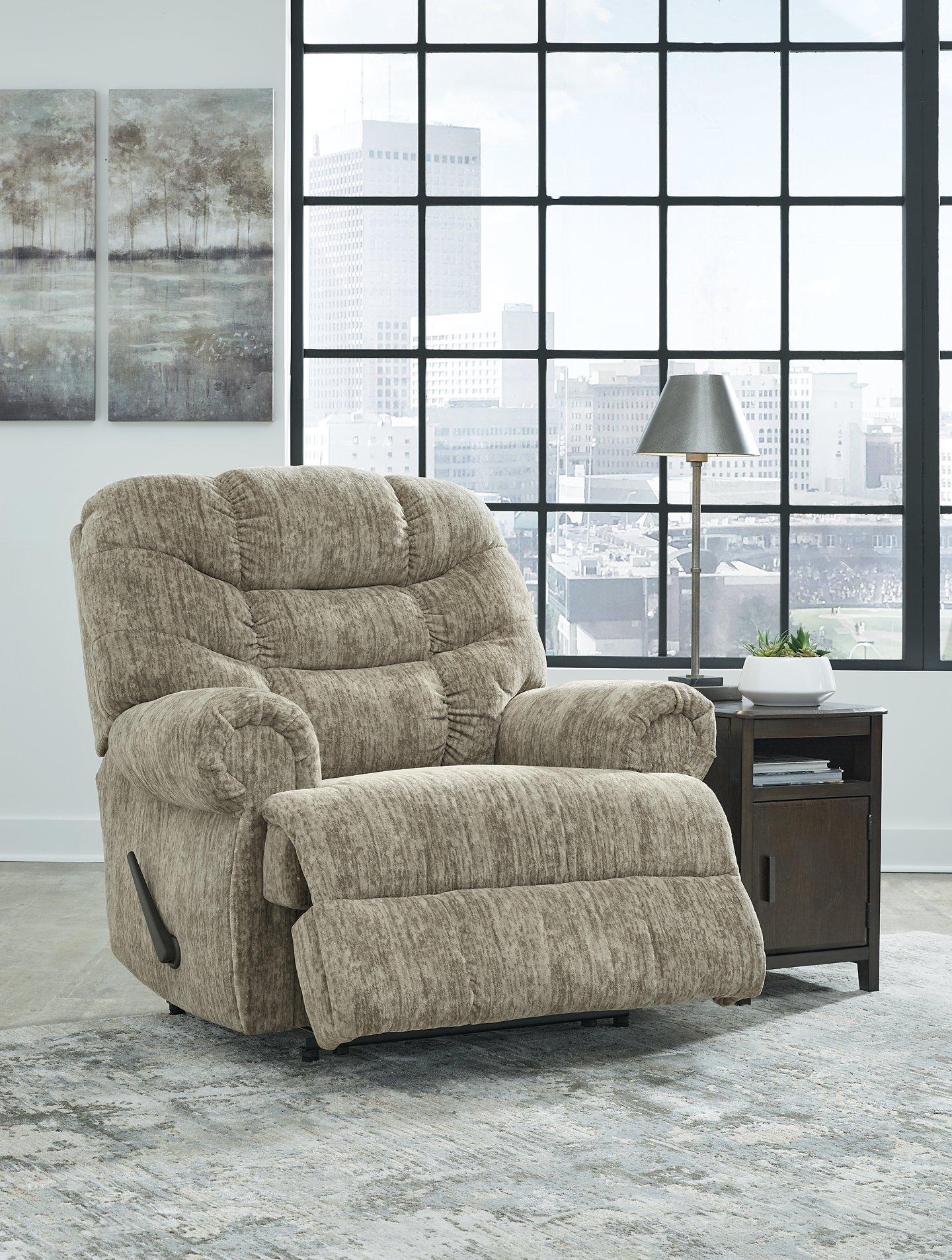 Movie Man Taupe Recliner - Furnish 4 Less 98 (NY)*