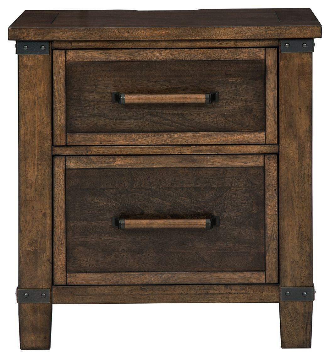 Wyattfield - Two Drawer Night Stand - Furnish 4 Less 98 (NY)*