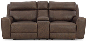 Roman Power Reclining Loveseat with Console