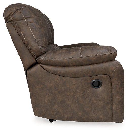 Kilmartin Chocolate Reclining Loveseat - Furnish 4 Less 98 (NY)*