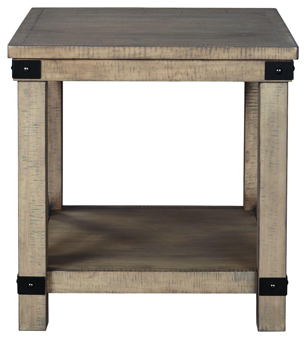 Aldwin - Rectangular End Table - Crossbuck Styling