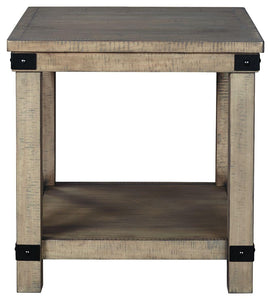 Aldwin - Rectangular End Table - Crossbuck Styling