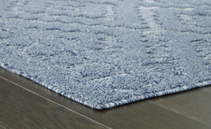 Finnwell Blue 5'3" x 7' Rug - Furnish 4 Less 98 (NY)*