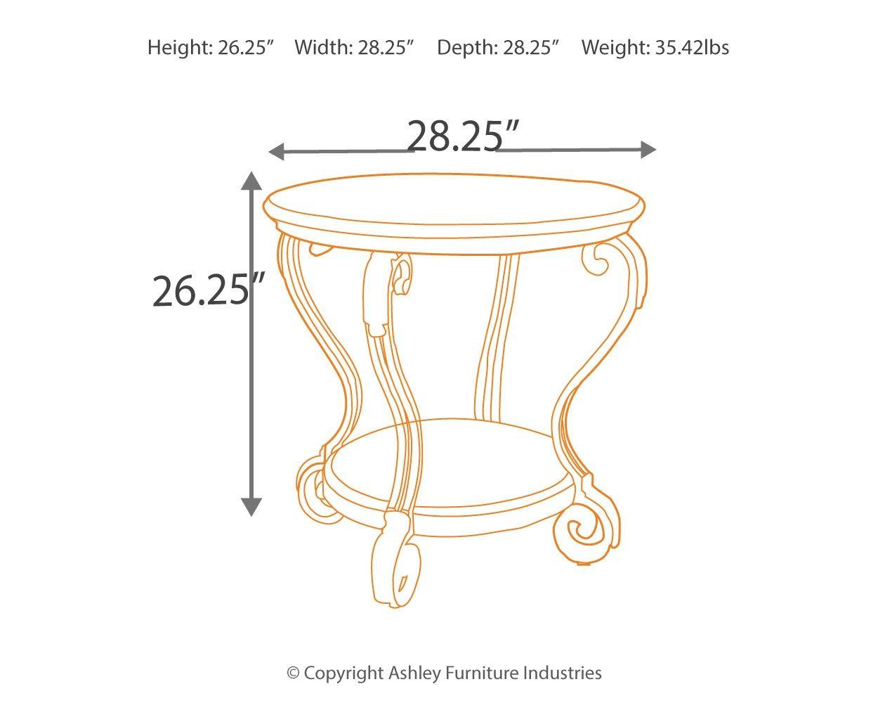 Nestor - Round End Table - Furnish 4 Less 98 (NY)*