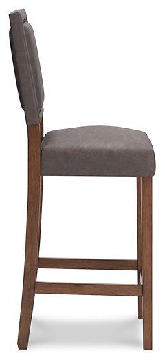 Benmara Grayish Brown/Brown Bar Height Bar Stool (Set of 2) - Furnish 4 Less 98 (NY)*